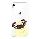 YANTALHKBHDAU Phone Case for iPhone X XR XS MAX 8 7 6S 6 S Pug French Bulldog Silicone Soft Back Cover for Apple iPhone 8 7 6S 6 S Plus Case (Color : A-No.8, Size : for iPhone 6 Plus)