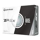 TaylorMade TP5X Golf Balls, White (One Dozen)