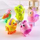SUPER TOY Jumping Bird Animals Key Operated Wind Up Toys for Toddler Kids Colorful Funny Toys for Baby Pack of 3 (Assorted)