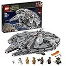 LEGO Star Wars Millennium Falcon Building Toy for Kids, Boys & Girls, Model Starship Set with 7 Characters Inc. Finn, Chewbacca, Lando Calrissian, C-3PO and R2-D2, The Rise of Skywalker Gifts 75257