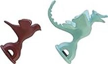 Alessi MGWHS2 Set of Two Whistles, Red/Green