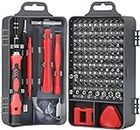 COOLCOLD Screw Driver Tool Set Kit, Tool Kit, 115 in 1 Screwdriver Set, Electronics Magnetic Repair Tool Kit with Case for Repair Computer, iPhone, PC, Laptop, Game Console, Watch, Glass(Multicolor)
