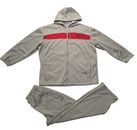 Nike Men's Grey and Red Full Zip Hoodie and Pants Tracksuit - Jacket 3XL Pant XL