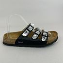Scarpe sandali estivi Betula Birkenstocks nero bianco tripla fibbia slip on UK5,5