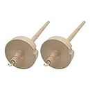FUNFOB 2Pcs Drop Spindle for Hand Carved Wooden Tool for Beginners