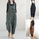 8-24 Retro Womens Strappy Harem Rompers Casual Loose Overalls Pants Jumpsuits