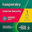 Kaspersky Internet Security 2023 | 1 Gerät | Jährliches Abo | Windows/Mac/Android | Aktivierungscode per Email