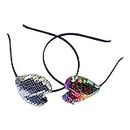 Septreize Vibrant Boutique Silver and Multicoloured Sequence Heat Shape Hairband for Girls and Kids Sequence Party Headbands (Pack of 2)