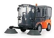 Dickie Toys 203834003 Feuerwehr Kärcher Toy Sweeper for Children Aged 3 and Above Cleaning Vehicle (19.5 cm) with Many Functions, Includes Movable Figure & Accessories, Orange/Grey