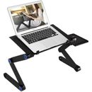 Ergonomic Computer Tray Reading Holder Bed Tray Standing Desk, 2 Cooling Fan