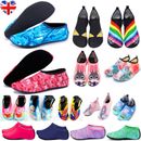 Kids Mens Womens Water Beach Shoes Non-Slip Sea Swim Pool Wetsuits Aqua Socks UK