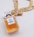 [Gebraucht] CHANEL NO.5 Parfüm Mini Flaschenkette Halskette Gold Zubehör Etui 