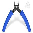 VCELINK Wire Cutter Model, Durable Clipper Cable, Mini Side Cutting Pliers, Portable Flush Cutters, Labor Saving Electronic Industry Repair Tool for Jewelry Coil Making, DIY, 3D Printer, 1 Pack