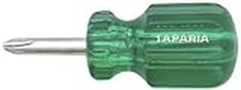 Taparia 855 Steel Philips Tip No.2 Stubby Screw Driver (Green And Silver), 1 pc