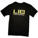 RiraKuNms LIB TECH surf Skateboard Snowboard Pencil Logo T-Shirt Mens Black M