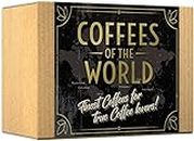 Gourmet Coffee Gift Set - COFFEES OF THE WORLD | Ground Coffee 600g (6 x 100g) - 6 Finest Single Origin | Hamper Style Gift Idea for Him & Her | Enjoy in the comfort of your home
