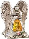 CT DISCOUNT STORE Angel Garden Statues Sympathy Gift -Cementary Decoration, Memorial Statue for Home Garden -Express Your Sympathy with Condolence Gilfs, Berreavement Gifts (Ivory Weeping Angel)