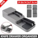 Knife Block Knives Drawer Tray Organizer Holder Rack Kitchen Cabinet Storage