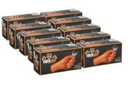 Tiger Grip Nitrile Gloves - 7MIL Hi-VIS Orange - 10 Boxes - 1 Case