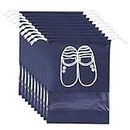 Shoe Storage Bags 10 Pcs Dustproof Waterproof Clear Window Drawstring Bag Drawstring Shoe Bags, Multi-color