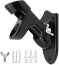 Two-Position Flag Pole Holder Heavy Duty Mounting Bracket with Hard wares Black
