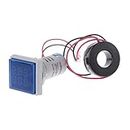 Microtail Direct AC Voltage/Current Meter LED Display Voltmeter-Ammeter Range 600V, 0-100A, (Blue)