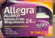 Allegra Allergy 24 Hour Non Drowsy 30 Tablets Exp 02/25+