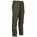 GREAT BIKERS GEAR - Pantalon de moto avec doublure de protection en aramide et genouillère pour homme, Vert, 38 W/32 L