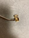 Used. AUTH PANDORA 14K GOLD CLASP w/S 925 SILVER 7.9” CHARM BRACELET~Two Charms