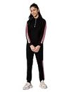 Alan Jones Clothing Girls Tapped Tracksuit Co-ords Set (15 Years-16 Years_Black)