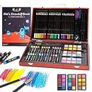 H & B Art Set for Teens Kids Art Set 82-Piece with Drawing Books in Wooden Box Drawing Colored Pencils Painting Art & Craft Supplies Adults/Gift