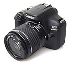 Canon EOS 4000d 18 – 55 See cámara, Negro