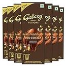 Galaxy Fusions Smooth Dark Chocolate Bar | Made with 70% Cocoa | Luxuriously Smooth & Deliciously Intense Chocolate | Intense Dark Chocolate for Sharing | 56g| Pack of 7