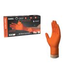 First Glove Grip Orange Nitrile Disposable Gloves 8 Mil Raised Diamond Texture