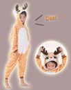 Kids Onesie Deer Spotty Dog Unicorn Animal Kigurumi Pajamas Unisex Sleepwear 