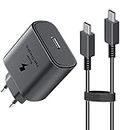 45W USB C Caricabatterie Veloce per Samsung Galaxy S24 Ultra, S24+, S23 Ultra 5g, S23+, S22 Ultra, S22+, S20 Ultra, Tab S9 S9+ S8 S8+ S7 FE S7+, Note10+, EP-T4510 Super Fast Charging
