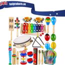 Toddler Musical Instruments,Wooden Percussion Instruments Toy for Kids Baby Pres