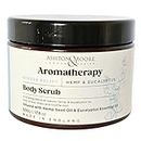 Ashton & Moore Stress Relief Aromatherapy Body Scrub – UK Made (Hemp & Eucalyptus, 500g)
