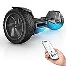 iHoverboard H8PRO All Terrain Hoverboards with APP Control, 8.5" Off-road Smart Hoverboard with Variable LED lights, Bluetooth Speaker, Dual Motor, Gift for Kids and Adults