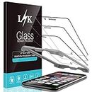 3 Pack LϟK Screen Protector Compatible for iPhone 6 iPhone 6S iPhone 7 iPhone 8 and iPhone SE Alignment Frame Easy Installation, Tempered Glass 9H Hardness
