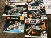 6 - Libros de instrucciones Lego de Star Wars