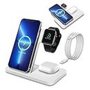 Wireless Charger 3 in 1 Wireless Charging Station Compatible with Apple Watch/iPhone/Airpod,iPhone 14,13,12,11,15(Pro, Pro Max)/XS/XR/X/8(Plus)/Galaxy S Note Z,iWatch 9/8/7/6/SE/5/4/3/2,AirPod3/Pro