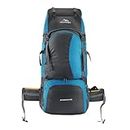 TRAWOC 60 Ltr Travel Backpack Trekking Rucksack bag for Men & Women Travel Bag Hiking Backback, Sky Blue, 3 Year Warranty, HK001