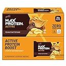 RiteBite Max Protein Active Peanut Butter Protein Bars with 20g Protein, 5g Fiber & 21 Vit. & Minerals | 0 Added Sugar, No Cholesterol & Trans Fat For Upto 4h of Energy, Healthy Snack, 70g (Pack of 12)