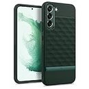 Caseology by Spigen Parallax Back Cover Case Compatible with Samsung Galaxy S22 (Thermoplastic Polyurethane and PC | Midnight Green)