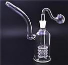 Glass Oil Burner Thick Glass ash Catcher Bongs 8inch Dab Oil Rigs with 14mm Smoking (A)