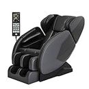 SMAGREHO Full Body Zero Gravity Massage Chair, 37.7" D x 26.7" W x 49.6" H, Black and Gray