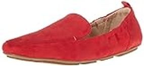 Amazon Essentials Damen Weicher Loafer mit quadratischer Spitze, Rot Mikro Wildleder, 41 EU
