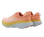 HOKA ONE ONE Bondi 8 Womens Shoes, Shell Coral/Peach Parfait, 9 US
