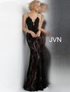 JVN by JOVANI Black Beaded DRESS Size US6 AUS 10 BNWT NEW Lace Gown Evening Prom